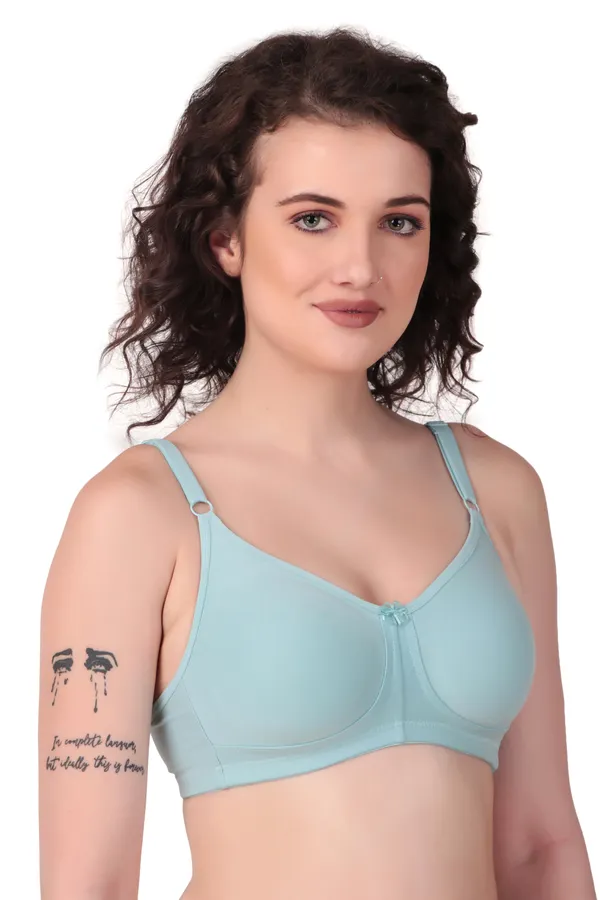 Cyan_Premium_Non_Padded_Solid_Cotton_Blend_Bra_For_Women