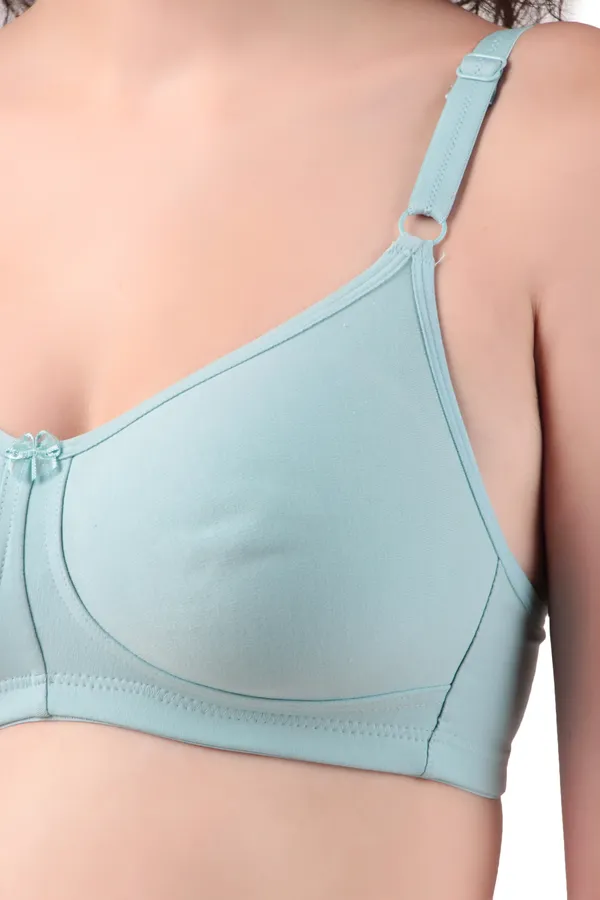 Cyan_Premium_Non_Padded_Solid_Cotton_Blend_Bra_For_Women