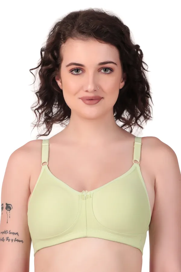 Green_Premium_Non_Padded_Solid_Cotton_Blend_Bra_For_Women