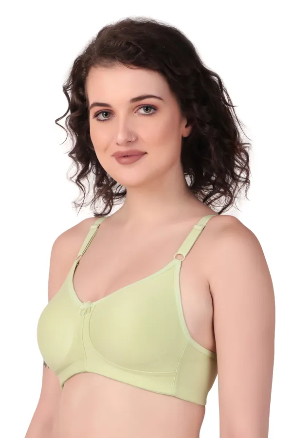 Green_Premium_Non_Padded_Solid_Cotton_Blend_Bra_For_Women
