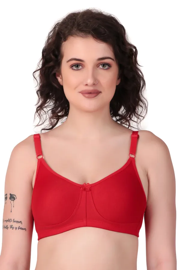 Red_Premium_Non_Padded_Solid_Cotton_Blend_Bra_For_Women