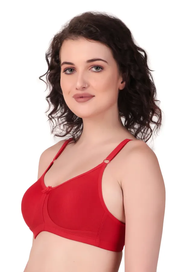 Red_Premium_Non_Padded_Solid_Cotton_Blend_Bra_For_Women