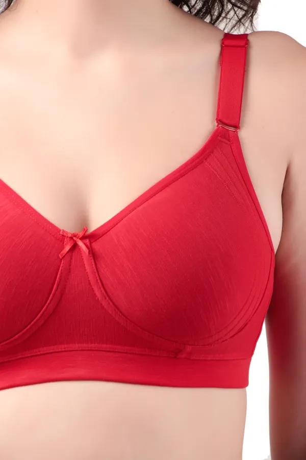 Red_Premium_Non_Padded_Solid_Cotton_Blend_Bra_For_Women