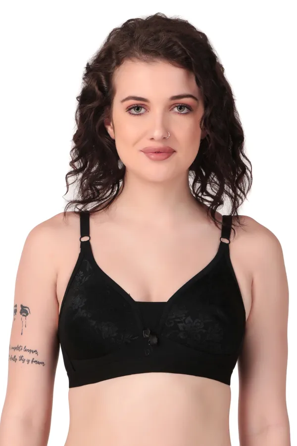 Elegant_&_Chic:_Pack_of_3_Black,_Golden_&_Pink_Everyday_Non-Padded_Bras
