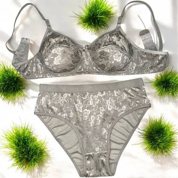 Non-Padded_Grey_Color_Net_Lingerie_Set_(Pack_of_1)_by