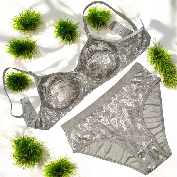 Non-Padded_Grey_Color_Net_Lingerie_Set_(Pack_of_1)_by