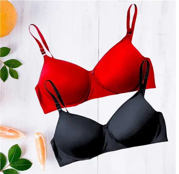Attractive_Seamless_Padded_Bra_(Pack_of_2)_-_Elegant_Black_&_Bold_Red