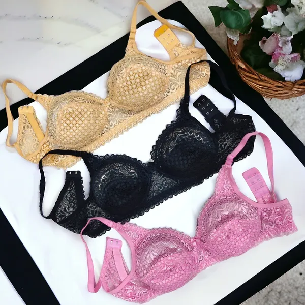 Bralette_Bra_(Pack_of_3)_-_Black,_Beige,_Pink_|_Soft_Cotton_Blend,_Non-Padded,_Adjustable_Straps,_Comfortable_&_Stylish_for_Everyday_Wear