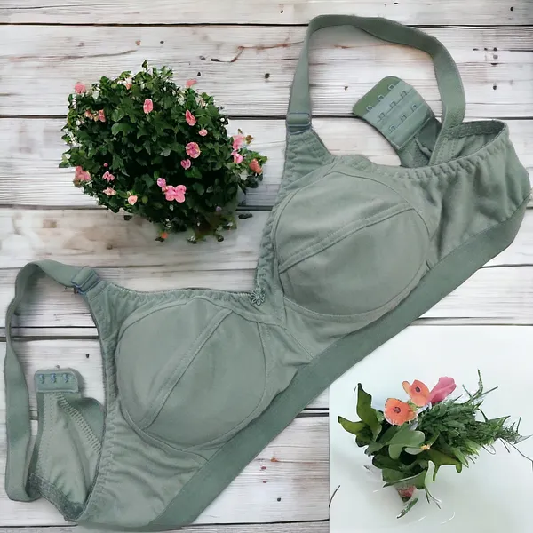 C_Cup_Non-Padded_Bra_(Pack_of_3)_-_Grey,_Green,_Pink_|_Everyday_Wear,_Seamed_Design_for_Natural_Support_and_Comfort