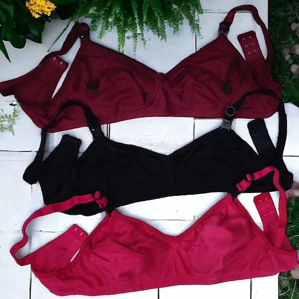 Maternity_Bra_Set_of_3_-_Rani,_Black,_Maroon,_Cotton_Blend,_Non-Padded,_Seamed_Cup,