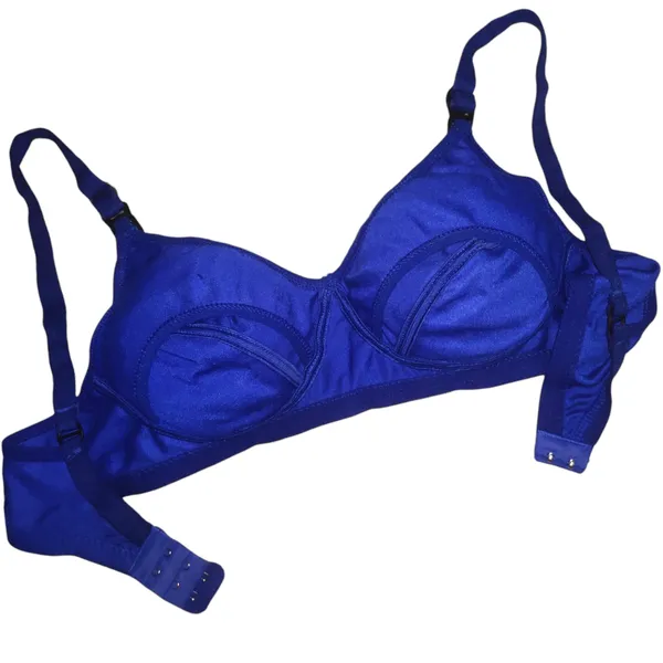Maternity_Bra_Set_of_3_-_Royal_Blue,_Carrot,_Golden,_Cotton_Blend,_Non-Padded