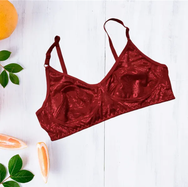 Non-Padded_Bra_Set_of_3_-_Maroon,_Royal_Blue,_Skin,_Lace/Net