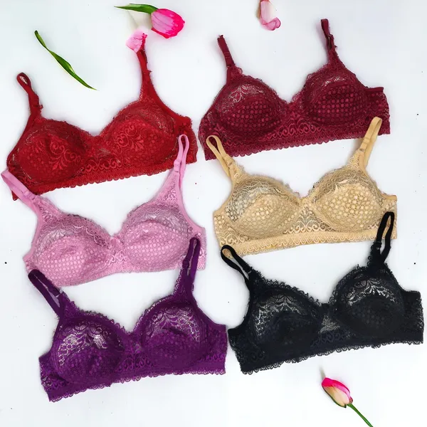 Non-Padded_Bralette_Bra_(Combo_of_6)_-_Black,_Beige,_Pink,_Purple,_Maroon,_Red