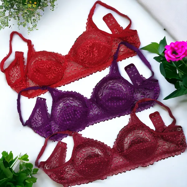 Non-Padded_Bralette_Bra_(Pack_of_3)_-_Purple,_Maroon,_Red_|_Comfortable_Cotton_Blend,_Adjustable_Straps,_Seamless_&_Soft_Support_for_Everyday_Wear