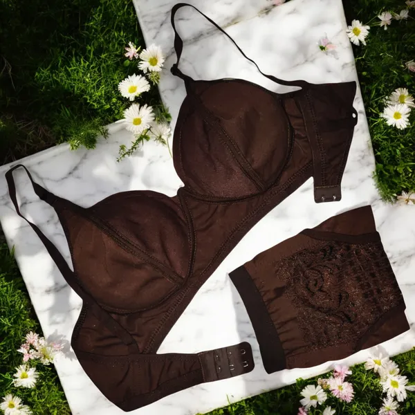 Non-Padded_Fancy_Bra_–_Maroon,_Purple,_Coffee_(Pack_of_3)