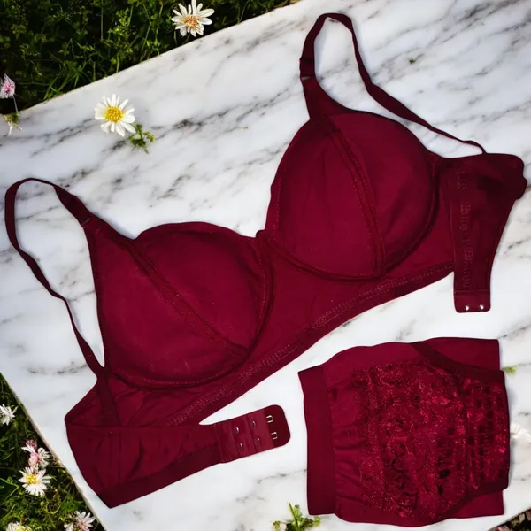 Non-Padded_Fancy_Bra_–_Maroon,_Purple,_Coffee_(Pack_of_3)