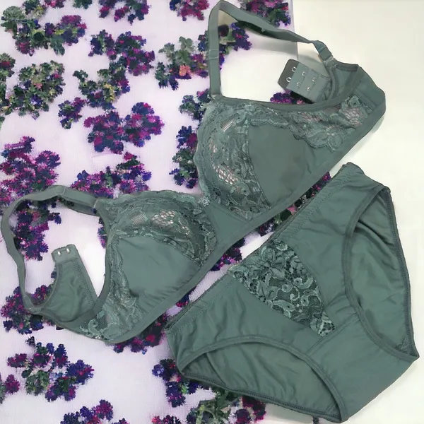 Non-Padded_Fancy_Bridal_Bra_–_Leaf_Green,_Rose,_Golden_(Pack_of_3)_–_Lycra_Fabric,_Elegant_Net_Lace_Design