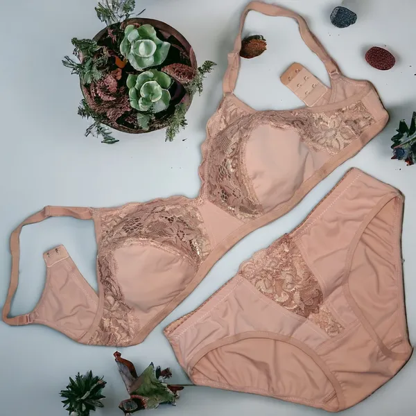 Non-Padded_Fancy_Bridal_Bra_–_Leaf_Green,_Rose,_Golden_(Pack_of_3)_–_Lycra_Fabric,_Elegant_Net_Lace_Design