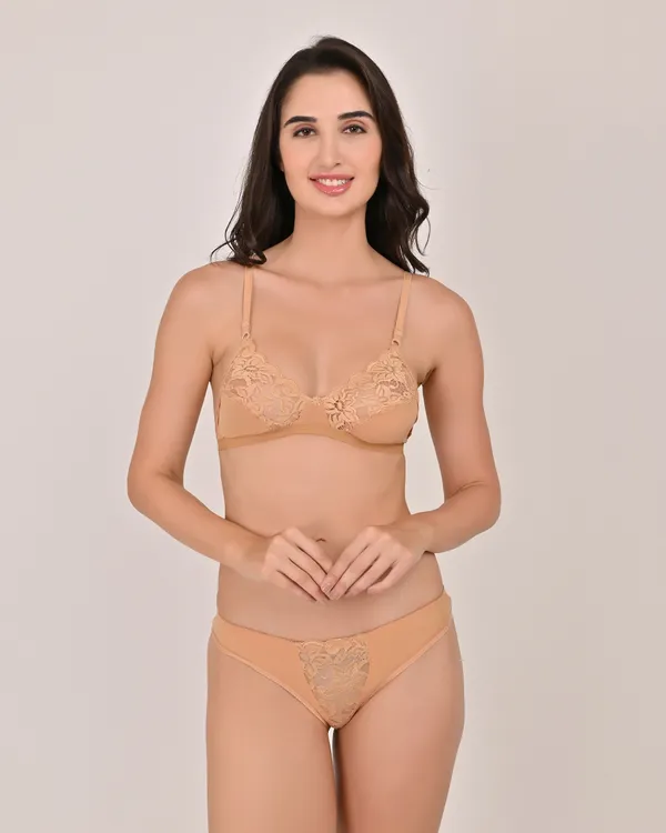 Non-Padded_Fancy_Bridal_Bra_–_Leaf_Green,_Rose,_Golden_(Pack_of_3)_–_Lycra_Fabric,_Elegant_Net_Lace_Design