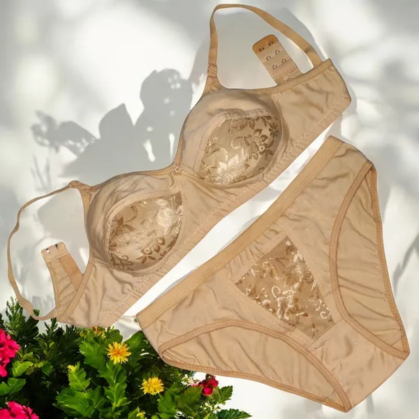 Non-Padded_Lace_Net_Cotton_Blend_Bra_–_Black,_Grey,_Beige_(Pack_of_3)_–_Elegant_Lace_Design,_Comfortable_&_Breathable,_Perfect_for_Everyday_Wear,_Adjustable_Straps