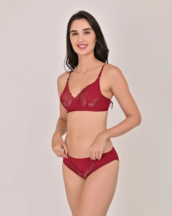 Non-Padded_Lace_Net_Cotton_Blend_Bra_–_Brown,_Pink,_Maroon_(Pack_of_3)