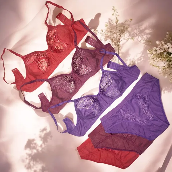 Non-Padded_Lace_Net_Cotton_Blend_Bra_–_Light_Purple,_Pink,_Maroon_(Pack_of_3)