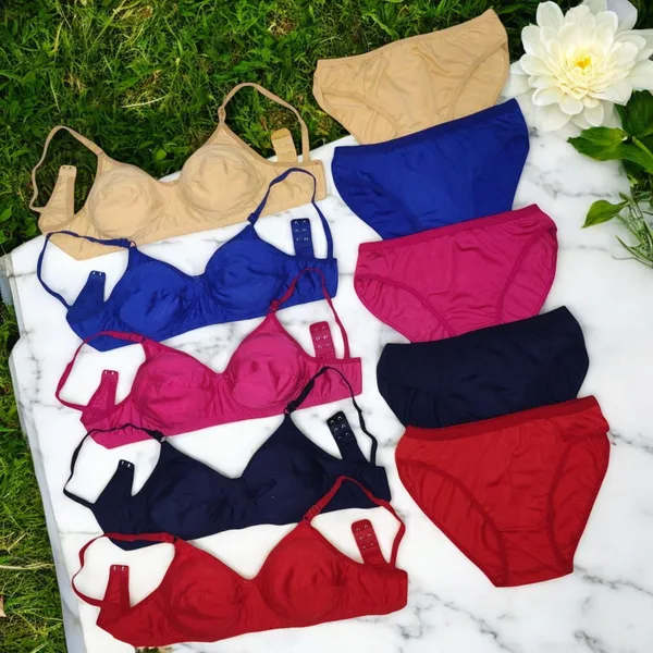 Non-Padded_Lingerie_Set_–_Red,_Blue,_Rani,_Navy,_Beige_(Pack_of_5)