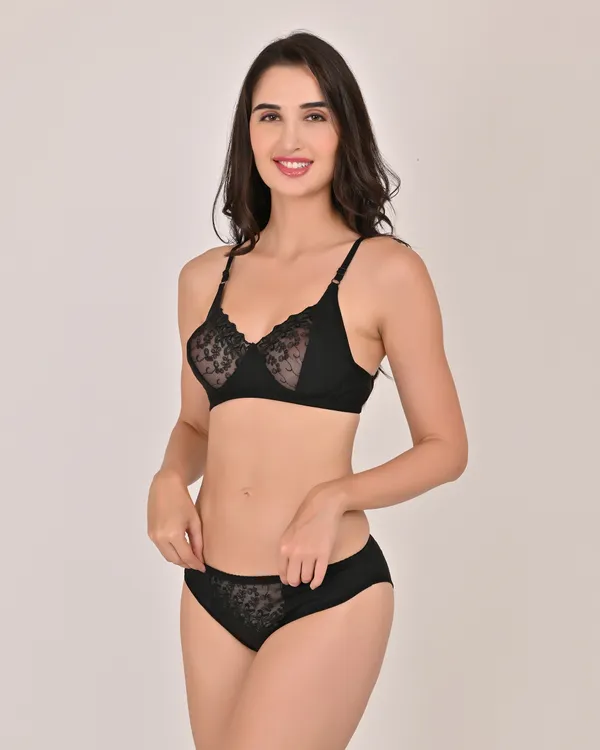 Non-Padded_Lingerie_Set_with_Lace_Fancy_Design_–_Purple,_Maroon,_Black_(Pack_of_3)