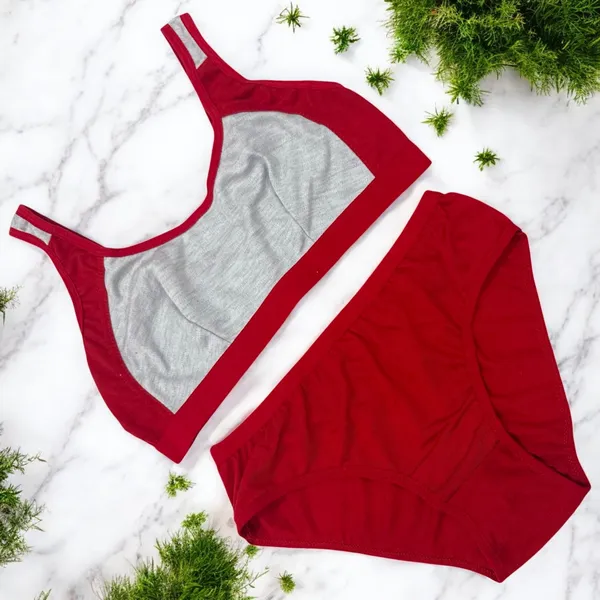 Non-Padded_Lingerie_Set_with_Sports_Bra_–_Black,_Royal,_Maroon,_Golden,_Red_(Pack_of_5)