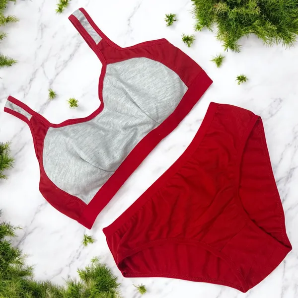 Non-Padded_Lingerie_Set_with_Sports_Bra_–_Black,_Royal,_Maroon,_Golden,_Red_(Pack_of_5)