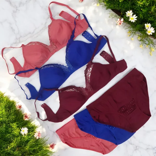 Non-Padded_Semi-Cup_Bra_–_Royal_Blue,_Gajri,_Maroon_(Pack_of_3)
