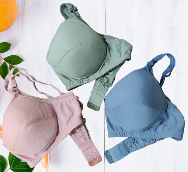 Padded_Bra_Combo_(Pack_of_3)_-_Grey,_Green,_Pink_|_Non-Seamless