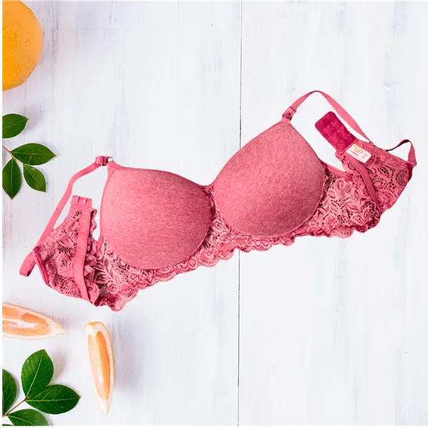Padded_Fancy_Bralette_(Pack_of_3)_-_Grey,_Beige,_Carrot_|_Soft_Cotton_Blend