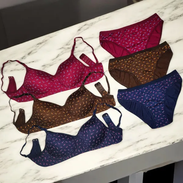 Padded_Flower_Print_Lingerie_Set_–_Maroon,_Coffee,_Navy_(Pack_of_3)