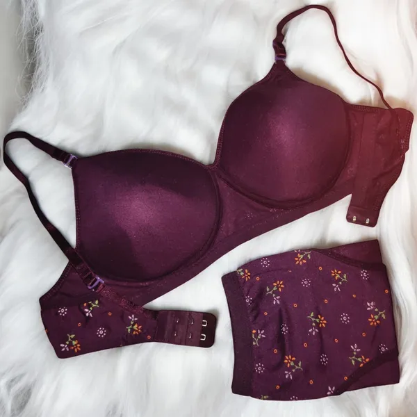 Padded_Flower_Print_Lingerie_Set_–_Wine,_Navy,_Beige_(Pack_of_3)