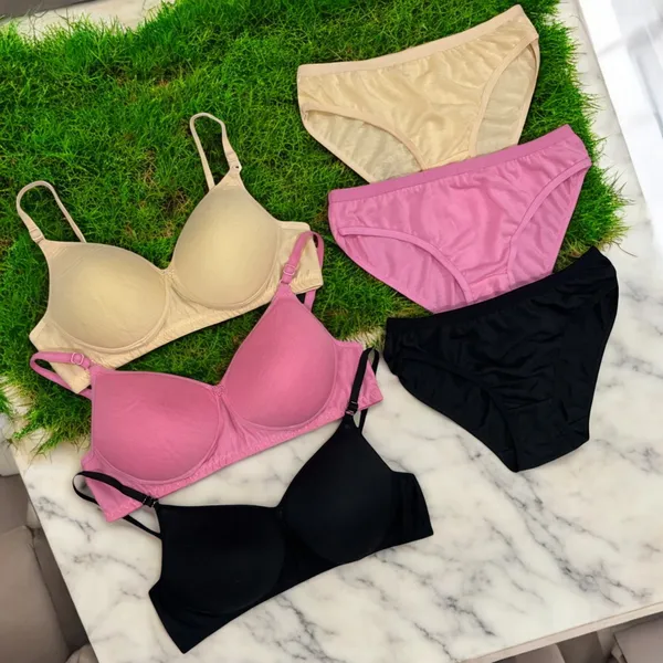 Padded_Solid_Color_Lingerie_Set_–_Black,_Pink,_Skin_(Pack_of_3)