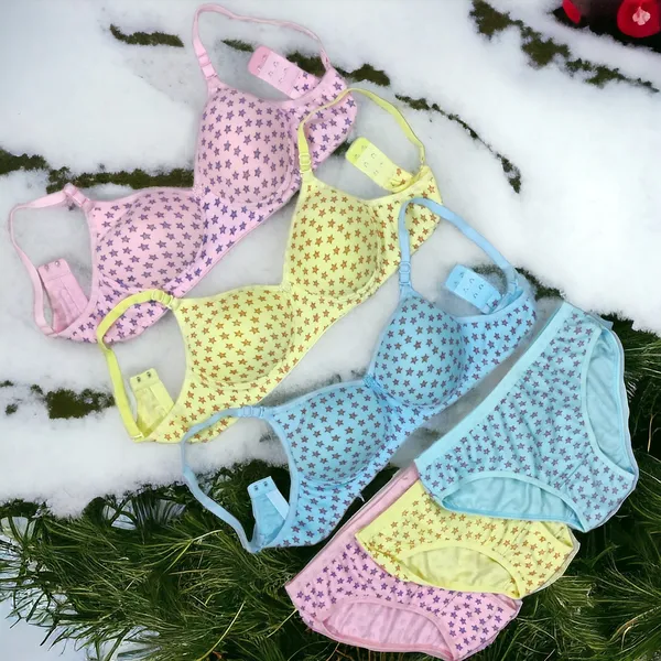 Padded_Star_Print_Lingerie_Set_–_Yellow,_Baby_Pink,_Sky_Blue_(Pack_of_3)