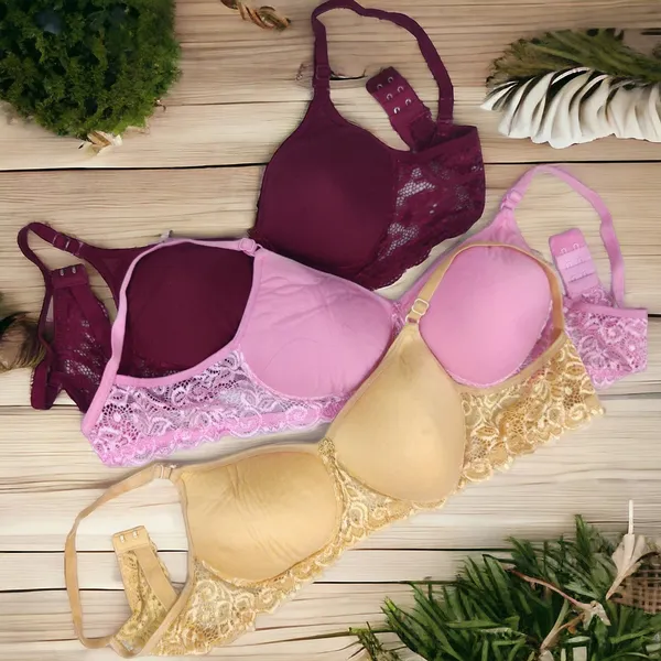 Plain_Padded_Seamless_Bralette_Set_(Pack_of_3)_-_Beige,_Pink,_Maroon