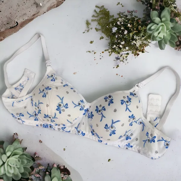 Printed_Butterfly_Padded_Bra_Set_(Pack_of_3)_-_White,_Pink,_Skin_|_Seamless_Design