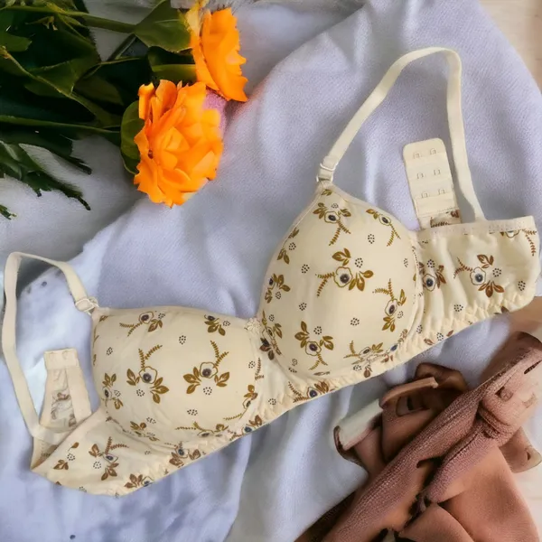 Printed_Butterfly_Padded_Bra_Set_(Pack_of_3)_-_White,_Pink,_Skin_|_Seamless_Design