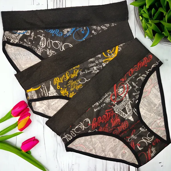 Women's_Cotton_Blend_Mid-Rise_Hipster_Panty_-_Pack_of_3_(Red,_Yellow,_Blue)_|_Comfortable,_Durable,_and_Stylish