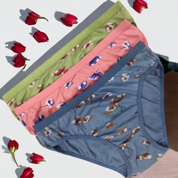 Women's_Printed_Cotton_Blend_Panty_–_Pack_of_3_(Green,_Grey,_Pink)_|_Soft,_Stylish,_and_Comfortable_Everyday_Essential