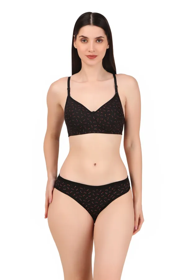 Brown_Premium_Printed_Padded_Bra_&_Panty_Lingerie_Set_For_Women