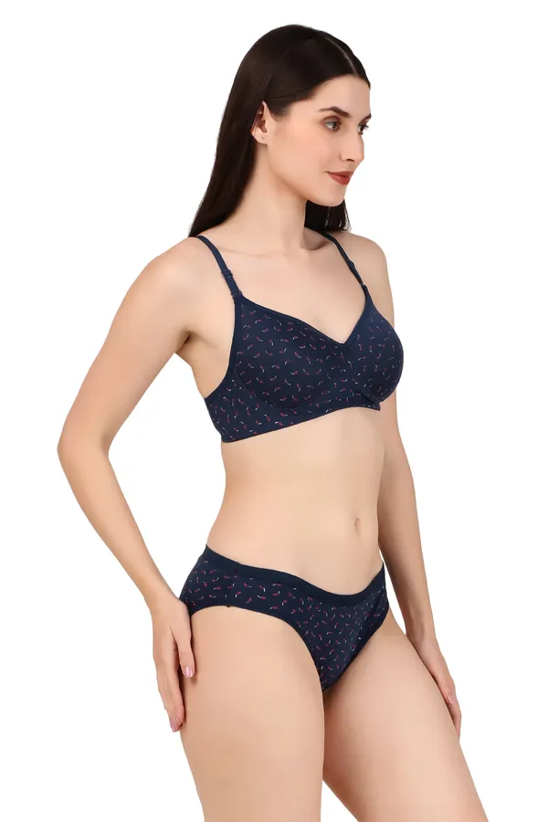 Navy_Premium_Printed_Padded_Bra_&_Panty_Lingerie_Set_For_Women