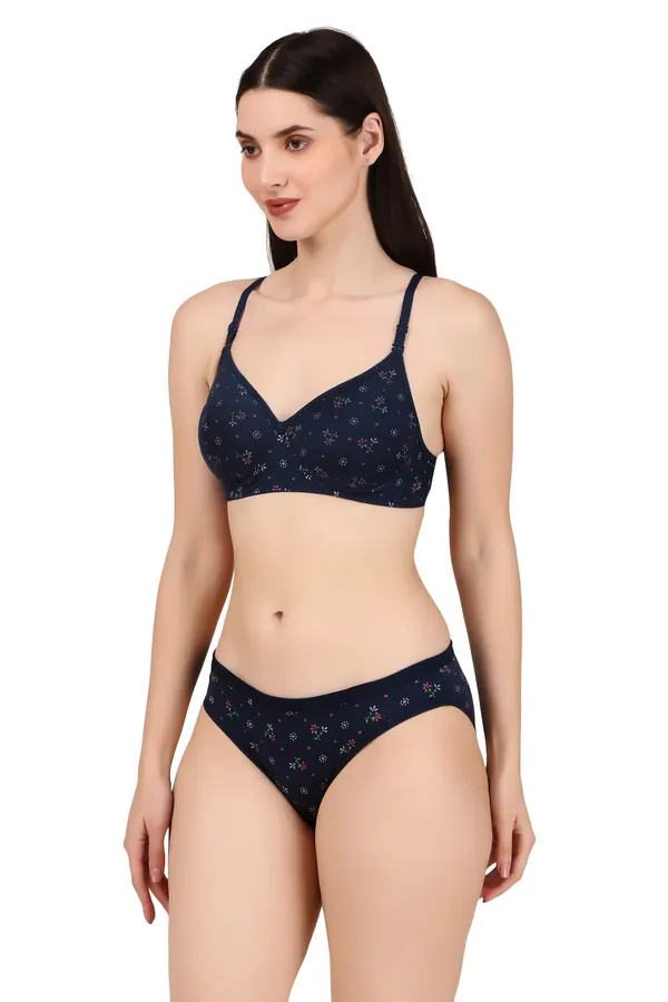 Navy_Premium_Printed_Padded_Bra_&_Panty_Lingerie_Set_For_Women