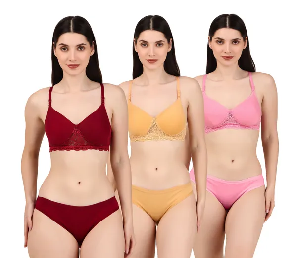 Premium_Solid_Padded_Bra_&_Panty_Lingerie_Set_For_Women_Pack_Of_3