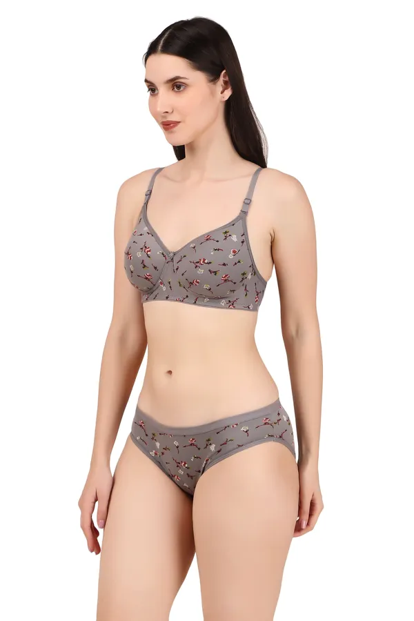 Grey_Premium_Printed_Padded_Bra_&_Panty_Lingerie_Set_For_Women