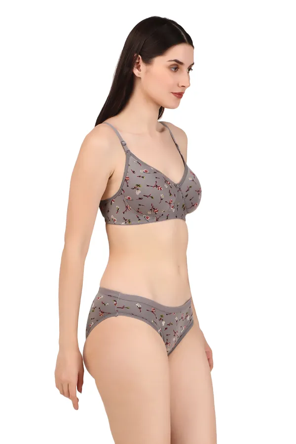 Grey_Premium_Printed_Padded_Bra_&_Panty_Lingerie_Set_For_Women