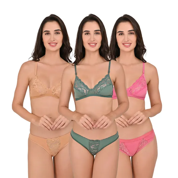 Premium_Solid_Non_Padded_Bra_&_Panty_Lingerie_Set_For_Women_Pack_Of_3