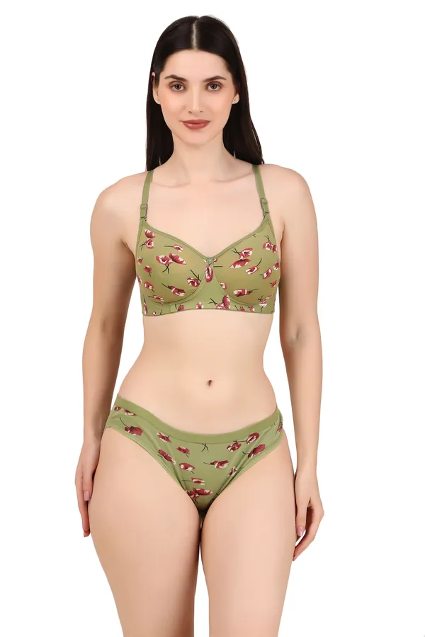 Green_Premium_Printed_Padded_Bra_&_Panty_Lingerie_Set_For_Women